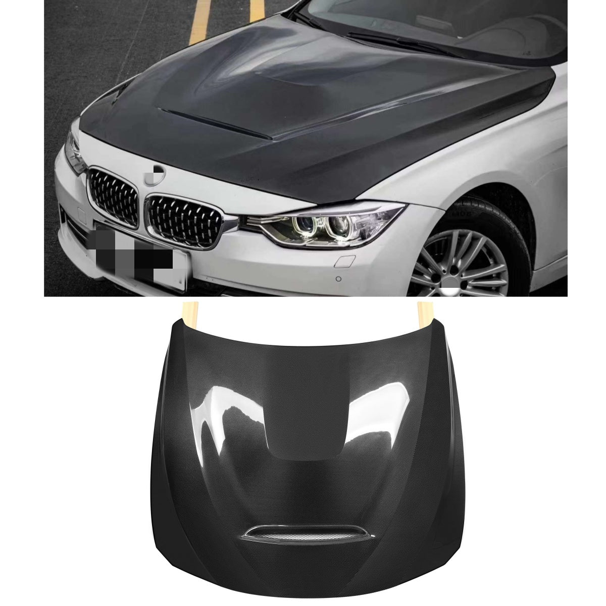 BMW F30 CARBON FIBER HOOD GTS STYLE