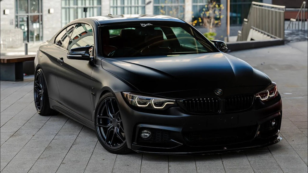 BMW F32 PERFORMANCE FRONT GLOSS BLACK LIP SPLITTER M-SPORT